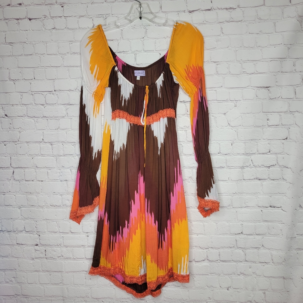 Betty Boop St. Barth Vintage Abstract Print Dress Size L